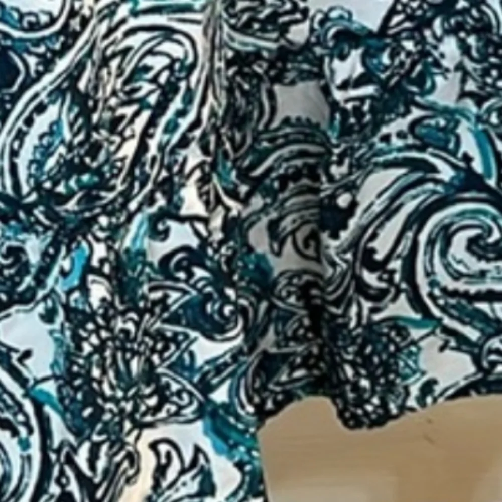 Tommy Hilfiger Dillards Y2K Paisley Smocked Tiered A Line Dress Size 22